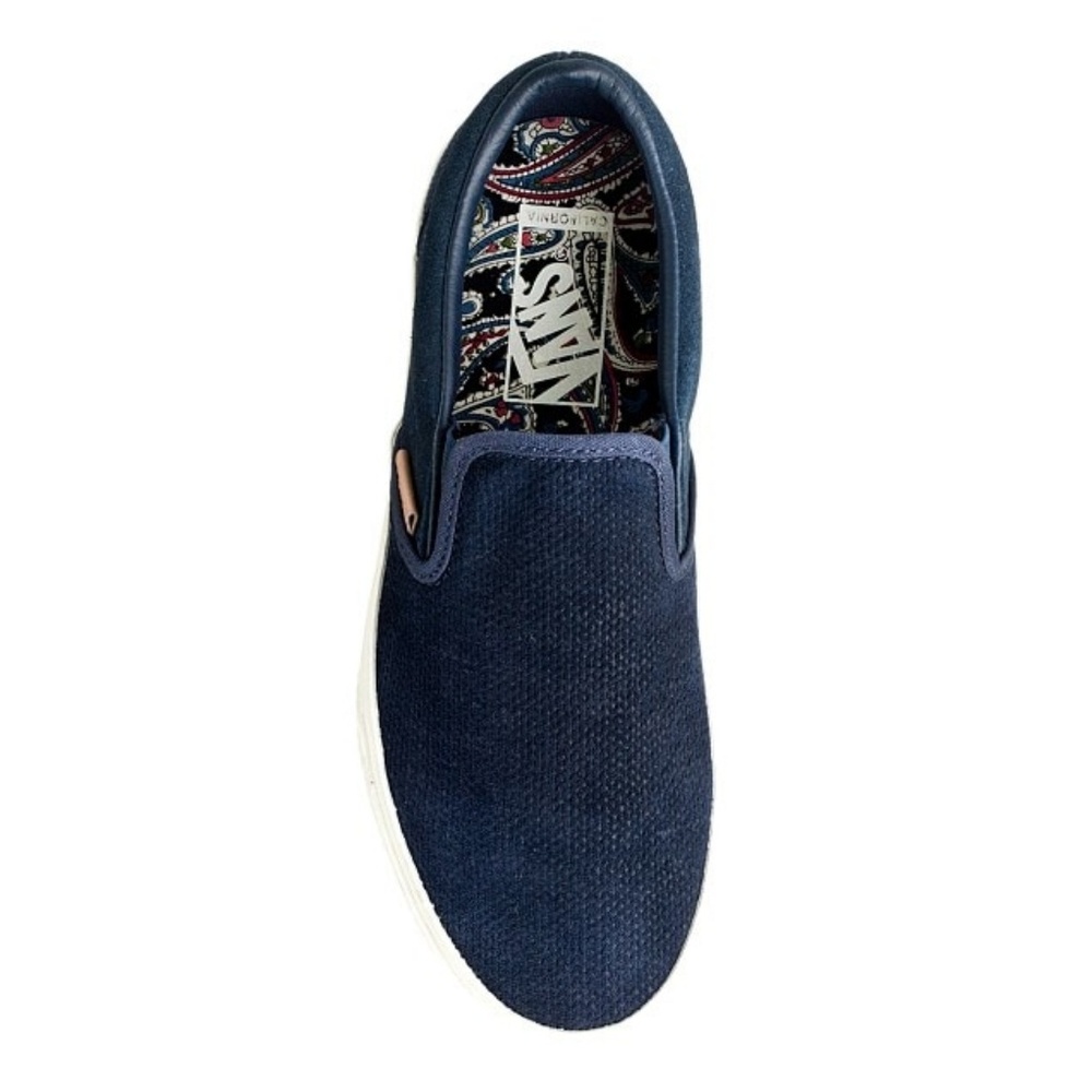 Vans classic slip-on sneakers in textured suede